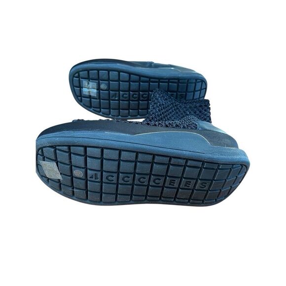 4CCCCEES Black/Gold Mesh Platform Ankle Boots Open Toe Side Zip NWOB EU 40 US 9 - Picture 10 of 15